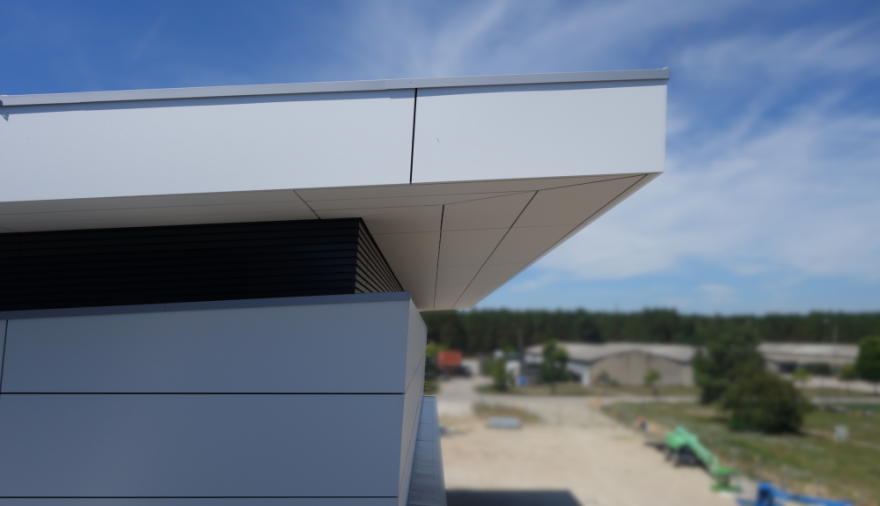 Projektbild 1, 07 | 19 Bautenstand # Kfz Instandsetzungshalle | H.-J. Zieten Kaserne Beelitz