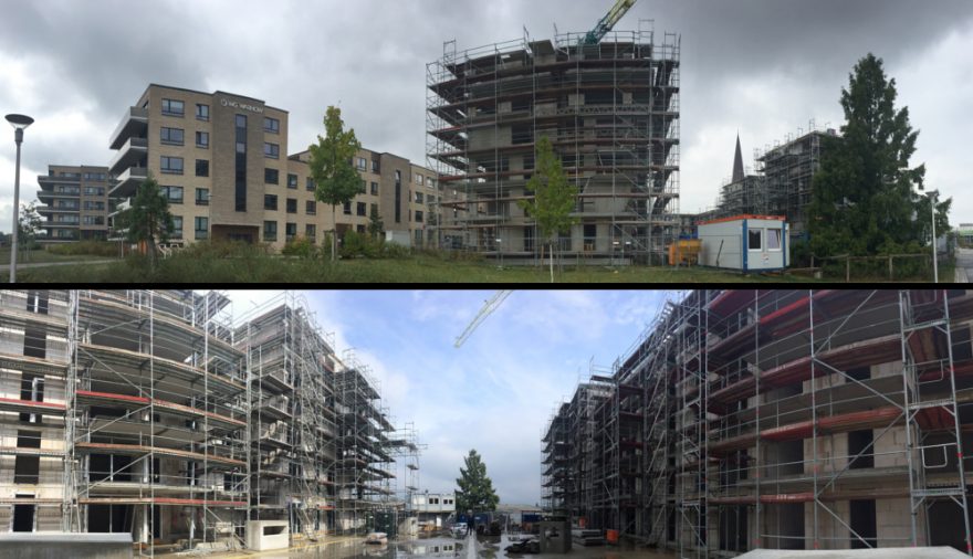 Projektbild 1, 08 | 18 Richtfest # Neubau Petriviertel | Am Haargraben | Beim Holzlager | Rostock