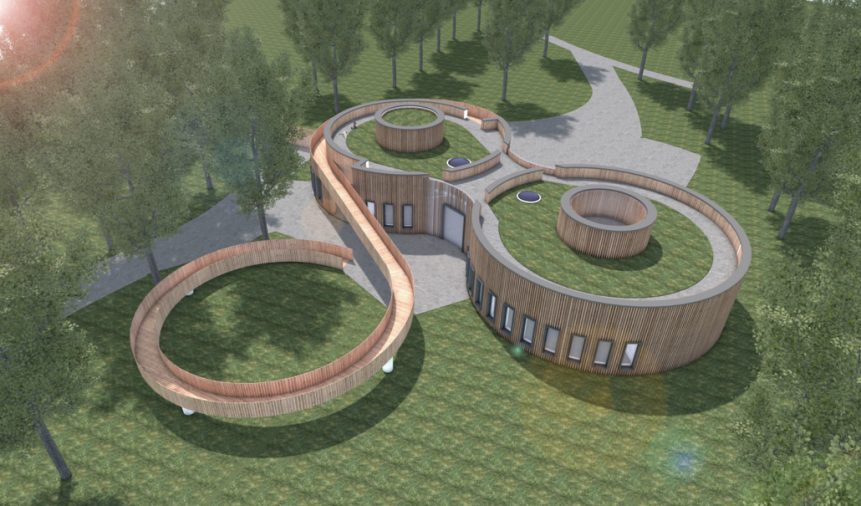 Projektbild 1, 06 | 20 Planungsfortschreibung # Besucherzentrum + Funktionsgebäude | Wolgast
