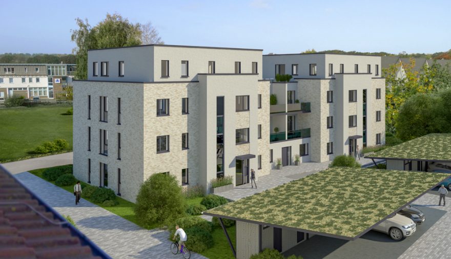 Projektbild 1, 12 | 15 Bauantrag eingereicht # Neubau Mehrfamilienhaus | Warnemünde