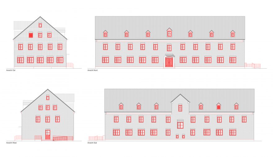Projektbild 1, Unterkunftsgebäude  |  Fliegerhorst Kaserne Trollenhagen