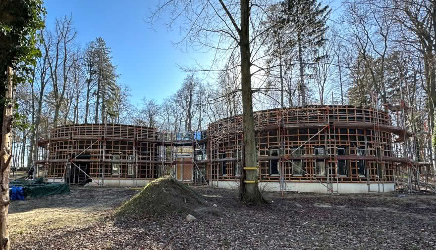 Projektbild 1, 02 | 23 Bautenstand # Besucherzentrum + Funktionsgebäude | Wolgast