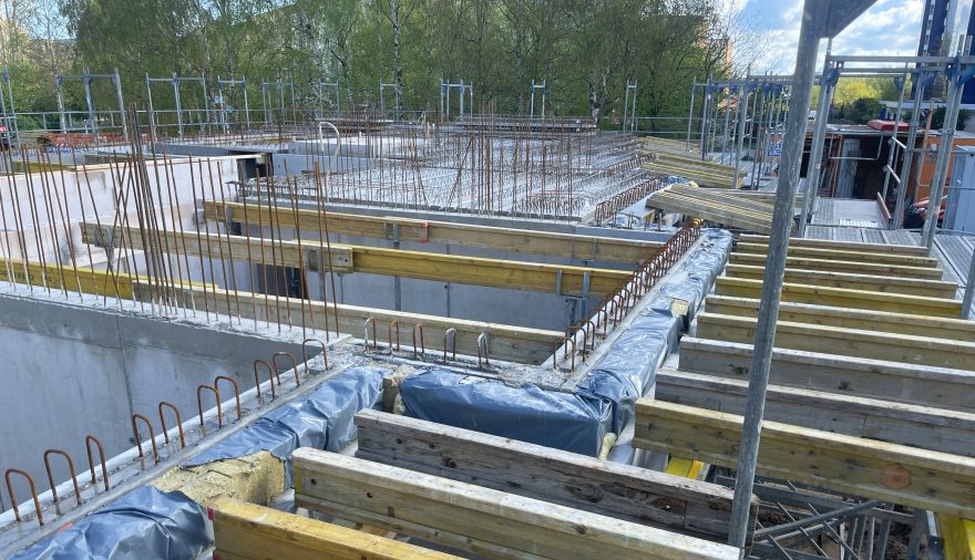 Projektbild 2, 04 | 24 Bautenstand # Wohngebäude am Brecht Park | Rostock – Evershagen