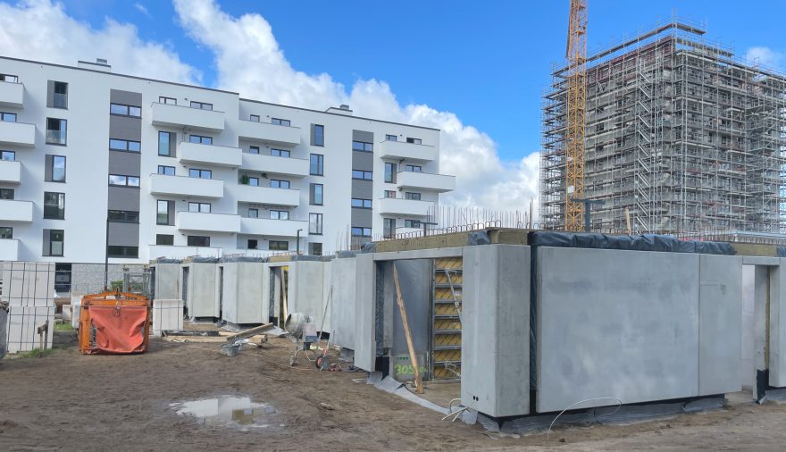 Projektbild 3, 04 | 24 Bautenstand # Wohngebäude am Brecht Park | Rostock – Evershagen