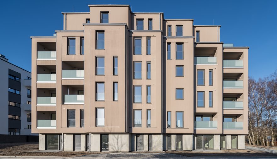 Projektbild 2, 01 | 26 Fertigstellung # Wohngebäude am Brecht Park | Rostock – Evershagen