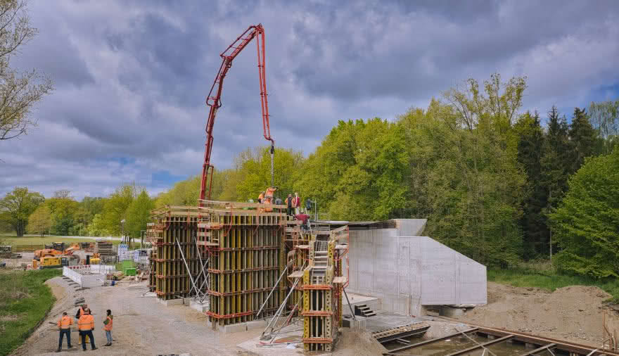 Projektbild 2, 05 | 21 Bautenstand # EÜ Wesenberger Chaussee | Neustrelitz