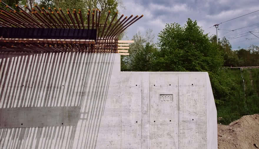 Projektbild 5, 05 | 21 Bautenstand # EÜ Wesenberger Chaussee | Neustrelitz