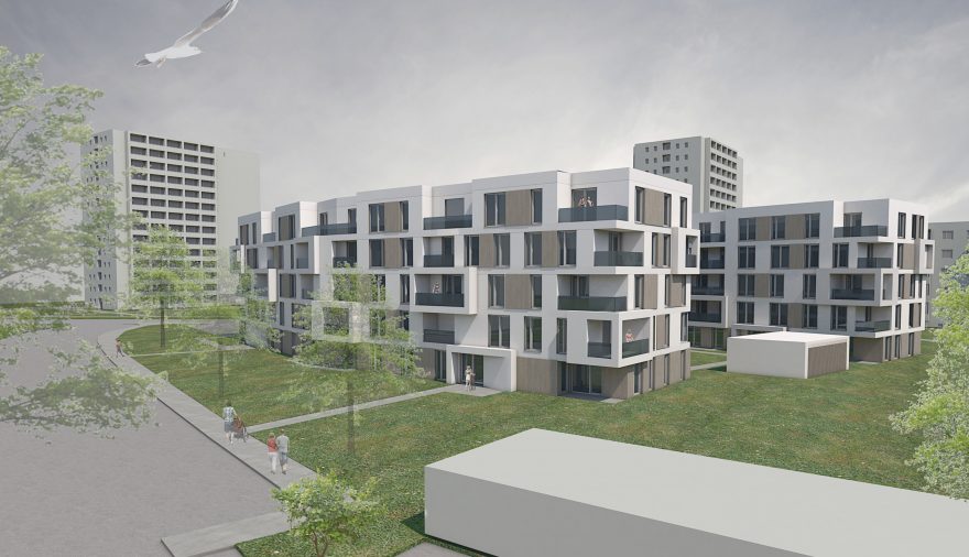 Projektbild 3, Neubau eines Wohnquartiers mit 50 Wohneinheiten   |   Rostock – Südstadt